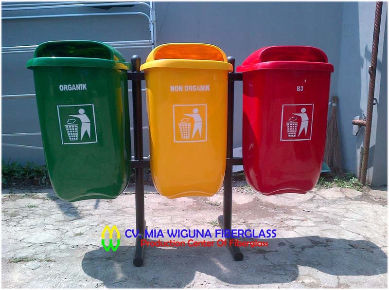 harga tempat sampah pilah 3 in 1